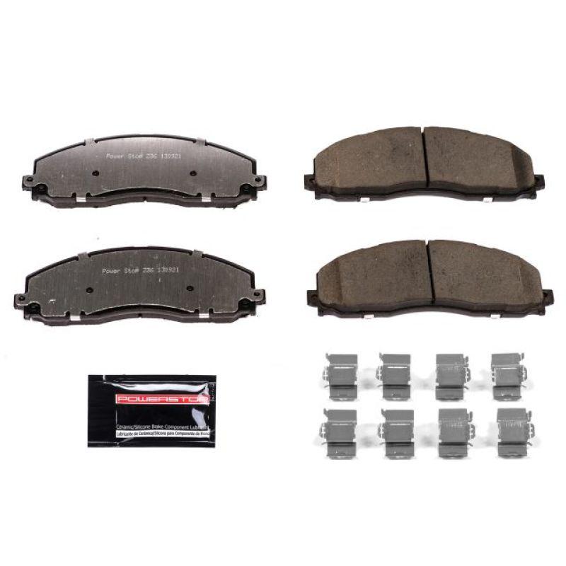 PowerStop Z36-1680 - PSBZ36-1680 - Power Stop 12-19 Ford F-250 Super Duty Front Z36 Truck & Tow Brake Pads w/Hardware - Shipped in Europe - Tuningsupply.com