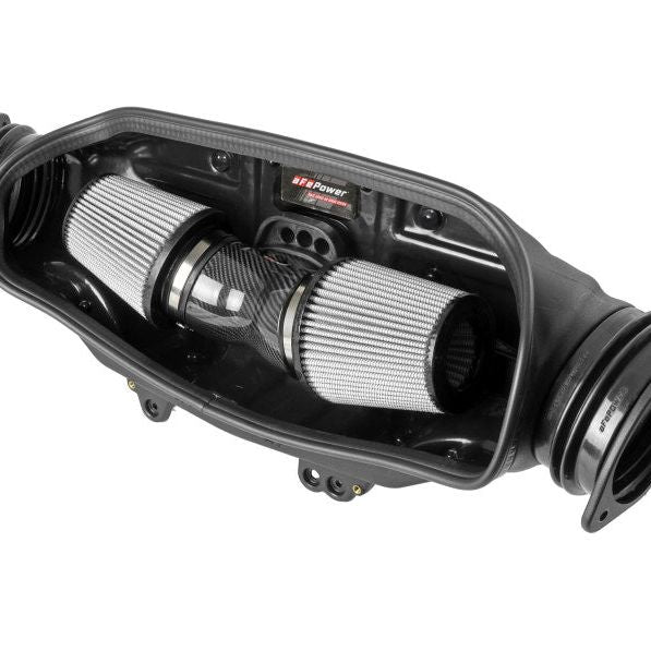 aFe 57-10013D - AFE57-10013D - aFe 2020 Corvette C8 Track Series Carbon Fiber Cold Air Intake System With Pro DRY S Filters - Shipped in Europe - Tuningsupply.com