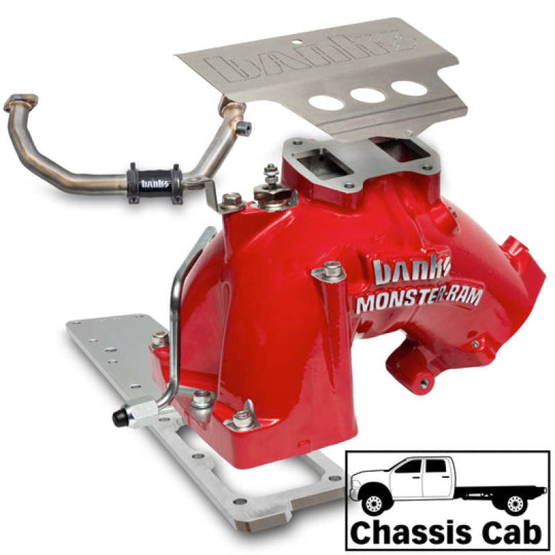 Banks Power 42805-R - GBE42805-R - Banks Power 19-24 Ram 3500/4500/5500 6.7L Diesel Monster-Ram Intake System w/Fuel Line - Red - Shipped in Europe - Tuningsupply.com