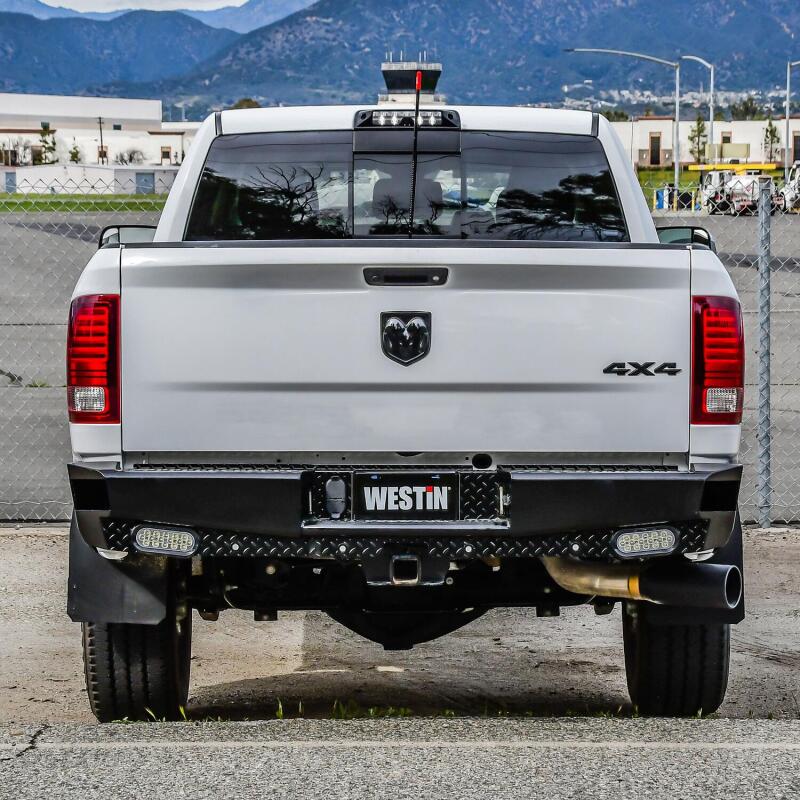 Westin 58-341175 - WES58-341175 - Westin 09-18 Ram 1500 HDX Bandit Rear Bumper - Black - Shipped in Europe - Tuningsupply.com