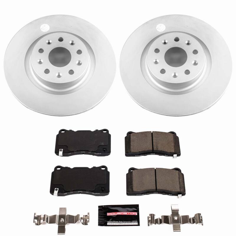 PowerStop CPK7777-23 - PSBCPK7777-23 - Power Stop 16-17 Cadillac CT6 Front Z23 Coated Brake Kit - Shipped in Europe - Tuningsupply.com