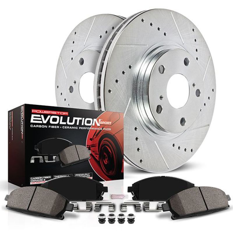 PowerStop K8744 - PSBK8744 - Power Stop 2022 Lincoln Navigator Front Z23 Evolution Brake Kit - Shipped in Europe - Tuningsupply.com