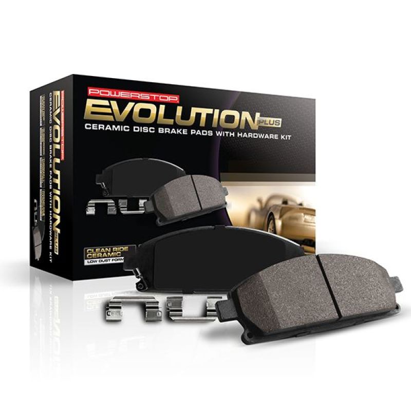 PowerStop 17-2250 - PSB17-2250 - Power Stop 20-22 GMC Sierra 3500 HD Front/Rear Z17 Evo Ceramic Pad w/Hardware - Shipped in Europe - Tuningsupply.com