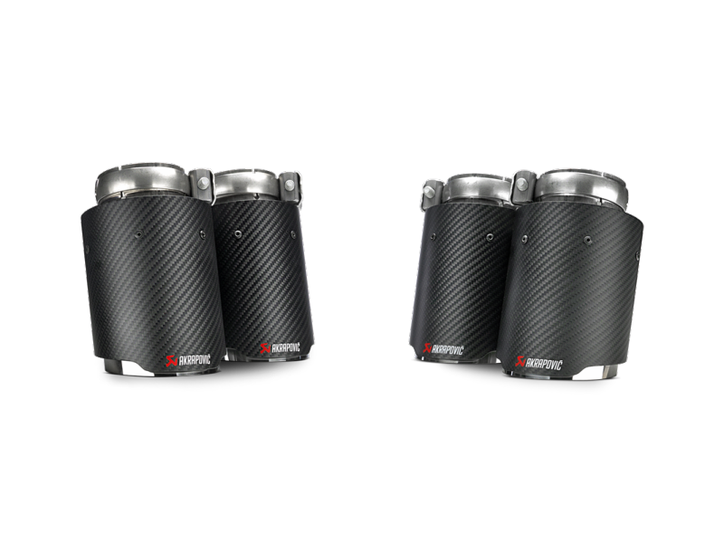 Akrapovic TP-CT/26 - AKRTP-CT/26 - Akrapovic 14-17 BMW M3/M4 (F80/F82) Tail Pipe Set (Carbon) - Shipped in Europe - Tuningsupply.com