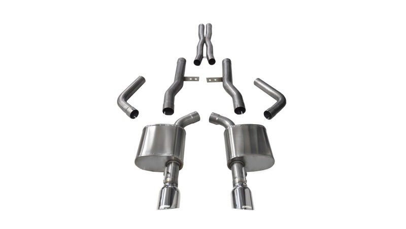 CORSA Performance 14996 - COR14996 - Corsa 2015-2023 Dodge Charger SRT/Scat Pack/R/T 6.4L Polished Xtreme Cat-Back Exhaust - Shipped in Europe - Tuningsupply.com