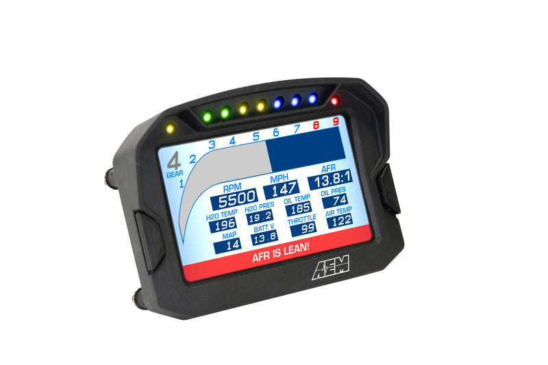 AEM 30-5603 - AEM30-5603 - AEM CD-5LG Carbon Logging Digital Dash Display w/ Internal 10Hz GPS & Antenna - Shipped in Europe - Tuningsupply.com