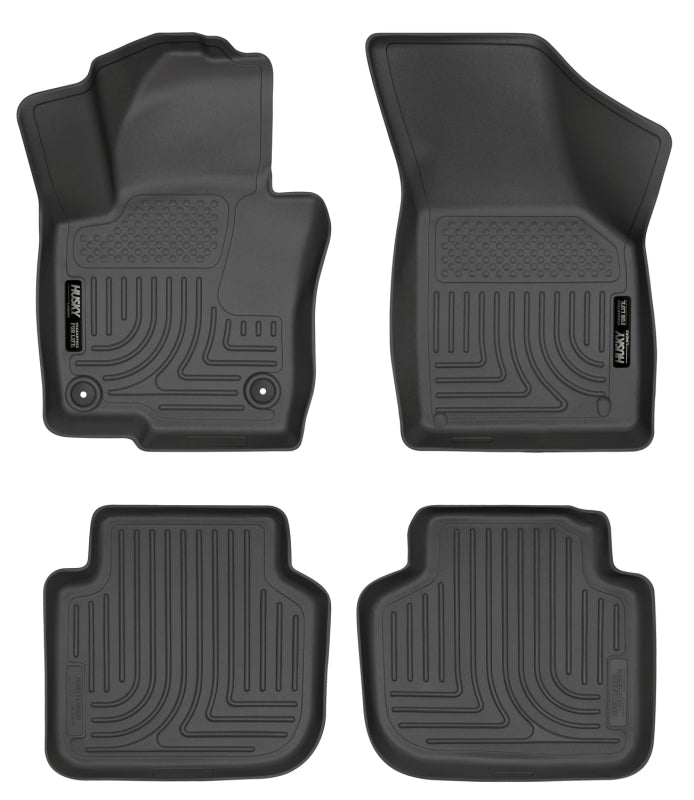 Husky Liners 98681 - HSL98681 - Husky Liners 2012 Volkswagen Passat WeatherBeater Combo Black Floor Liners - Shipped in Europe - Tuningsupply.com