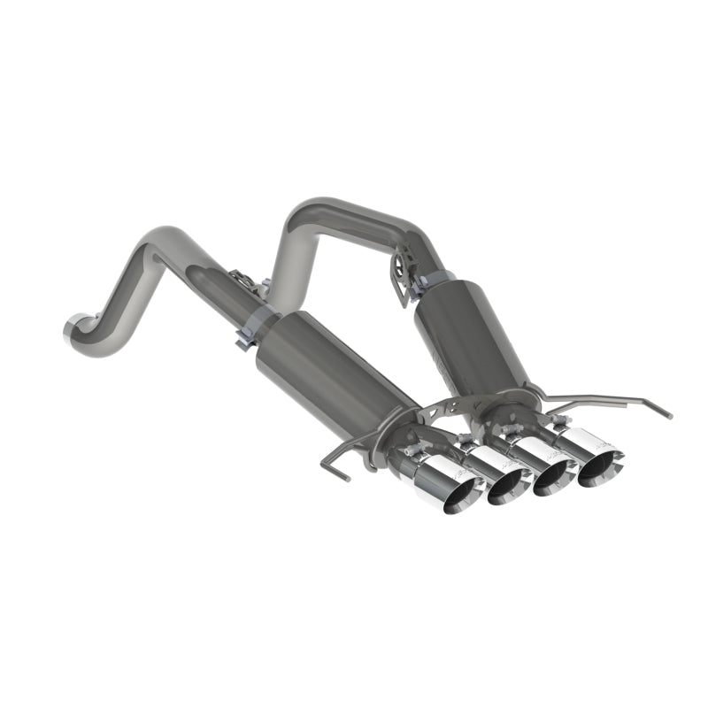 MBRP PS7030304 - MBRPS7030304 - MBRP 14-19 Chevy Corvette V8 6.2L 3in T304 Dual Axle Back w/ 4in Quad Dual Wall Tips - Shipped in Europe - Tuningsupply.com