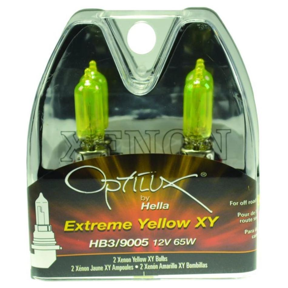 Hella LAH71070582 - HELLAH71070582 - Hella Optilux HB3 9005 12V/65W XY Xenon Yellow Bulb - Shipped in Europe - Tuningsupply.com