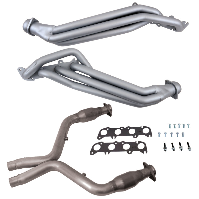 BBK 18561 - BBK18561 - BBK 11-14 Ford Mustang GT 5.0 1-7/8in Long Tube Headers w/High Flow Catted X-Pipe (Ti Ceramic) - Shipped in Europe - Tuningsupply.com