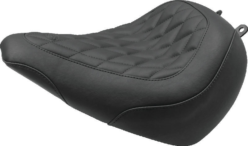 Mustang Motorcycle 83036 - MMP83036 - Mustang 18-21 Harley Street Bob Wide Tripper Passenger Seat Diamond Stitch - Black - Shipped in Europe - Tuningsupply.com