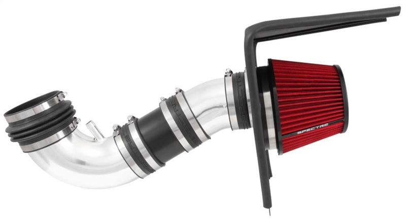 Spectre 9017 - SPE9017 - Spectre 08-09 Pontiac G8 V8-6.0/6.2L F/I Air Intake Kit - Polished w/Red Filter - Shipped in Europe - Tuningsupply.com