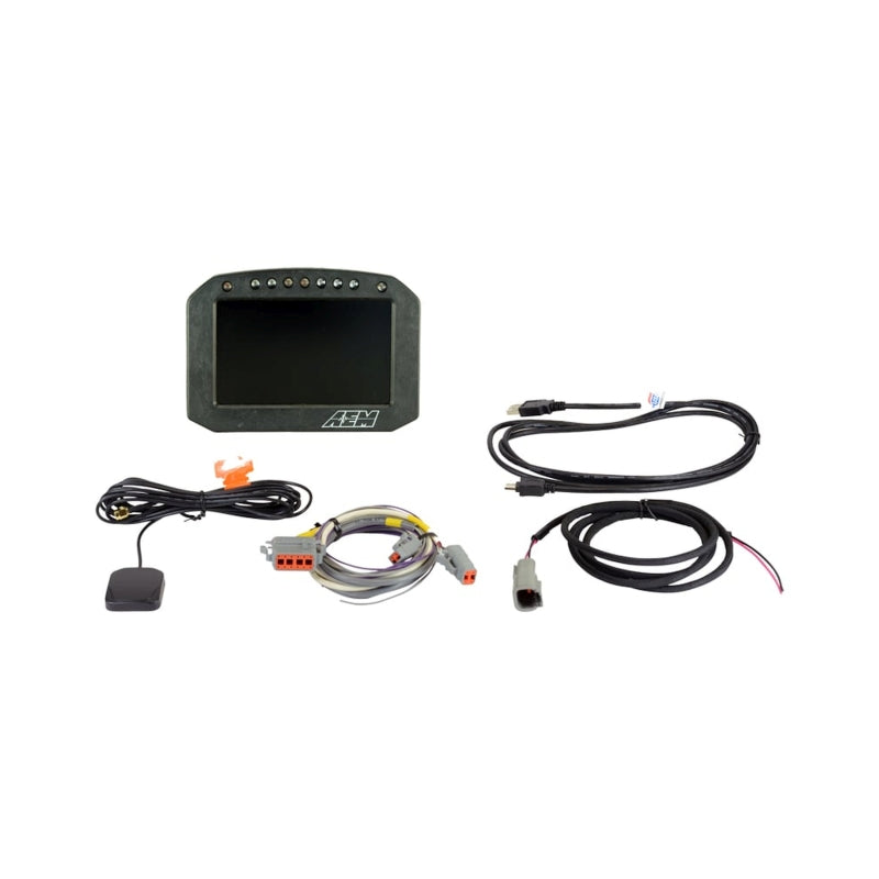 AEM 30-5602F - AEM30-5602F - AEM CD-5G Carbon Flush Digital Dash Display w/ Internal 20Hz GPS & Antenna - Shipped in Europe - Tuningsupply.com