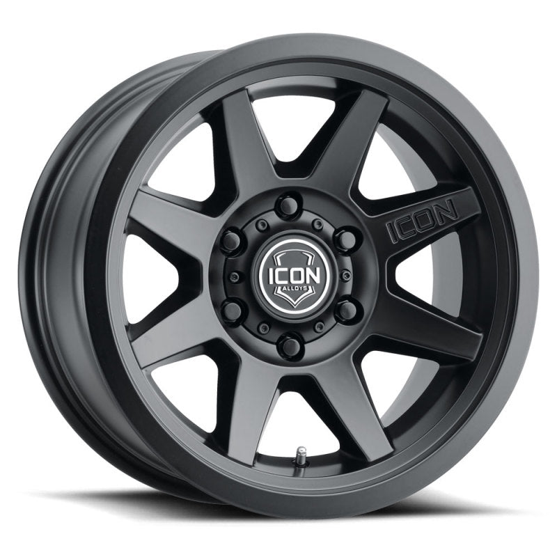 ICON - ICO1917859057SB - ICON Rebound 17x8.5 6x5.5 25mm Offset 5.75in BS 95.1mm Bore Satin Black Wheel - Shipped in Europe - Tuningsupply.com
