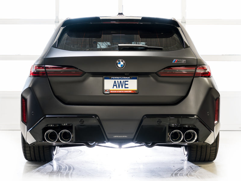 AWE Tuning 3015-42790 - AWE3015-42790 - AWE Tuning BMW G90/G99 M5 Touring Edition Cat-Back Exhaust - Chrome Silver Tips - Shipped in Europe - Tuningsupply.com