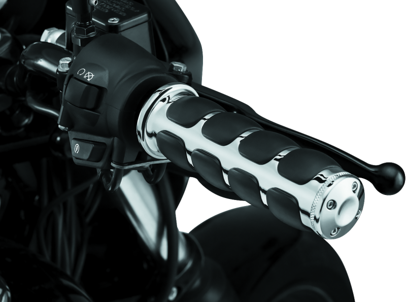 Kuryakyn 6227 - KUR6227 - Kuryakyn ISO Grips Without Throttle Boss Throttle-By-Wire Chrome - Shipped in Europe - Tuningsupply.com