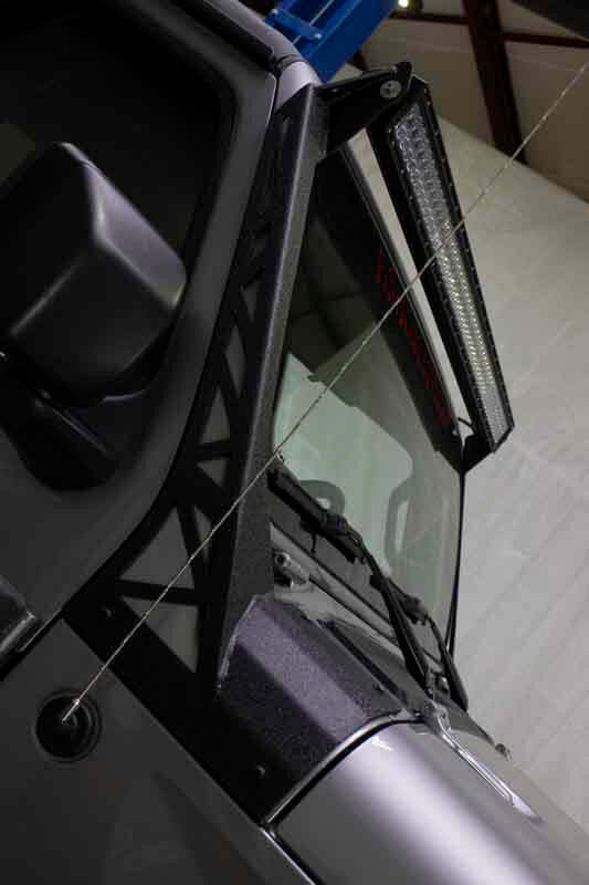 Fishbone Offroad FB21058 - FBOFB21058 - Fishbone Offroad 2018+ Jeep Wrangler JL Windshield Light Bracket - Shipped in Europe - Tuningsupply.com