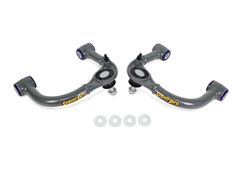 Superpro TRC6480E - SPRTRC6480E - SuperPro 03-09 Lexus GX470 / Toyota 4Runner Sport 4WD Front Upper Fixed Offset Control Arm Set - Shipped in Europe - Tuningsupply.com