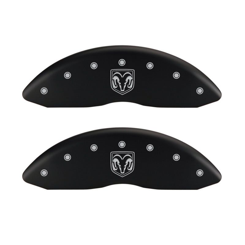 MGP 55002SRMHRD - MGP55002SRMHRD - MGP 4 Caliper Covers Engraved Front RAM Engraved Rear RAMHEAD Red finish silver ch - Shipped in Europe - Tuningsupply.com