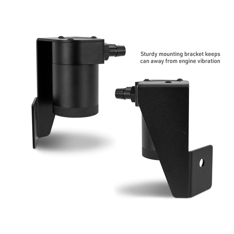 Mishimoto MMBCC-RAM-25 - MISMMBCC-RAM-25 - Mishimoto 2025+ RAM 1500 3.0L Hurricane Baffled Oil Catch Can Kit - Black - Shipped in Europe - Tuningsupply.com
