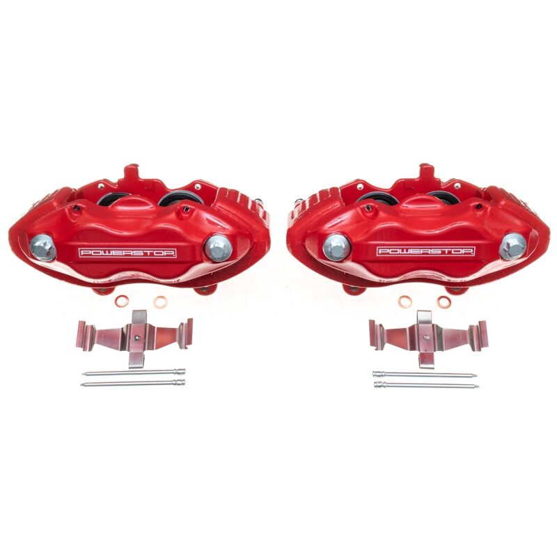 PowerStop S5086 - PSBS5086 - Power Stop 05-10 Chrysler 300 Front Red Calipers w/o Brackets - Pair - Shipped in Europe - Tuningsupply.com