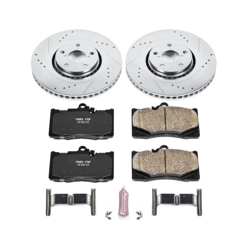 PowerStop K4633 - PSBK4633 - Power Stop 07-11 Lexus GS350 Front Z23 Evolution Sport Brake Kit - Shipped in Europe - Tuningsupply.com