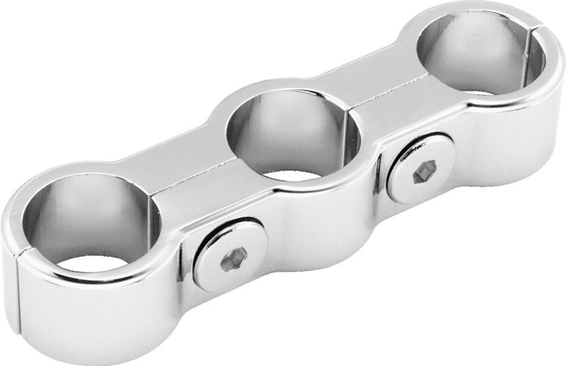 Bikers Choice 489605 - BKC489605 - Bikers Choice Chrome Plain Oil Hose Separator For 3 Hoses - Shipped in Europe - Tuningsupply.com
