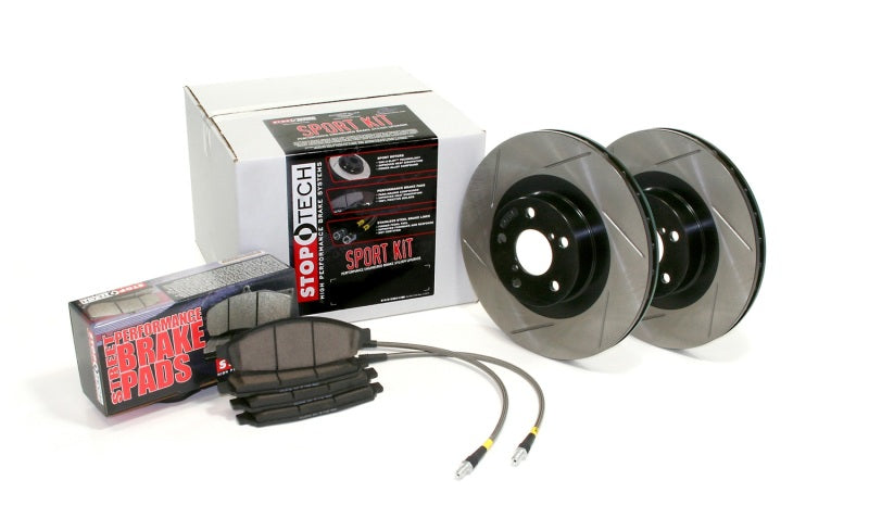 Stoptech - STO977.47009R - Sport Axle Pack, Slotted, Rear - Shipped in Europe - Tuningsupply.com