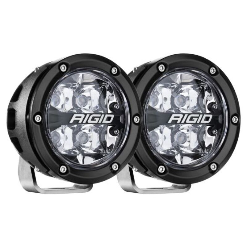 Rigid Industries 36402 - RIG36402 - Rigid Industries 360-Series 4in LED Off-Road Spot Beam - RGBW (Pair) - Shipped in Europe - Tuningsupply.com