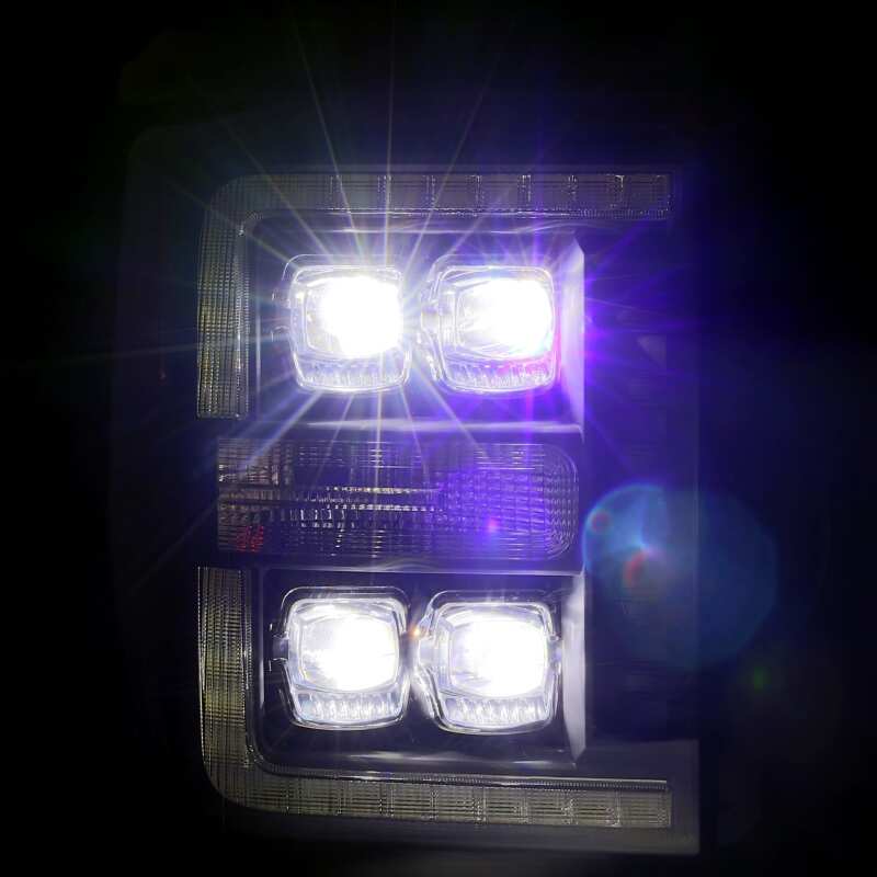 AlphaRex 880149 - ARX880149 - AlphaRex 11-16 Ford F-350 SD NOVA LED Projector Headlights Plank Style Blk w/Activ Light/Seq Signal - Shipped in Europe - Tuningsupply.com