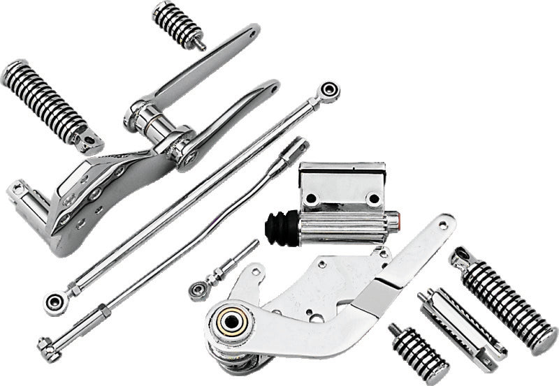 Bikers Choice 489723 - BKC489723 - Bikers Choice 58-86 FL FX 86-99 Softail Chrome Custom Forward Controls 3/4 Inch Master Cylinder - Shipped in Europe - Tuningsupply.com