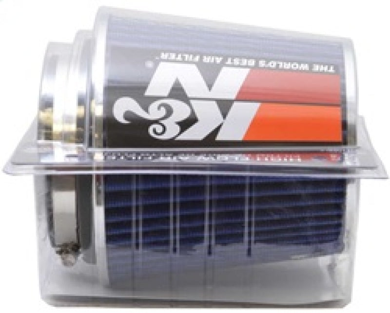 K&N Engineering RG-1001BL - KNNRG-1001BL - K&N Universal Air Filter Chrome Round Tapered Blue - 4in Flange ID x 1.125in Flange Length x 5.5in H - Shipped in Europe - Tuningsupply.com
