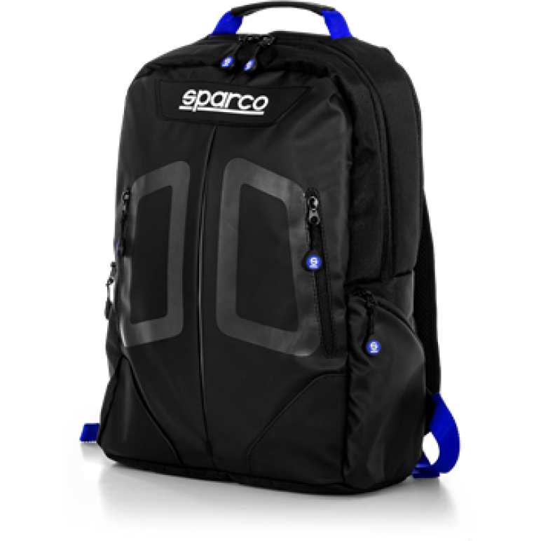 SPARCO 016440NRAZ - SPA016440NRAZ - Sparco Bag Stage BLK/BLU - Shipped in Europe - Tuningsupply.com