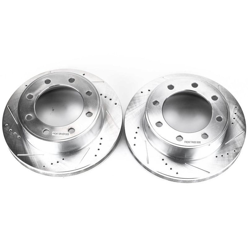 PowerStop AR8580XPR - PSBAR8580XPR - Power Stop 00-05 Ford Excursion Front Evolution Drilled & Slotted Rotors - Pair - Shipped in Europe - Tuningsupply.com