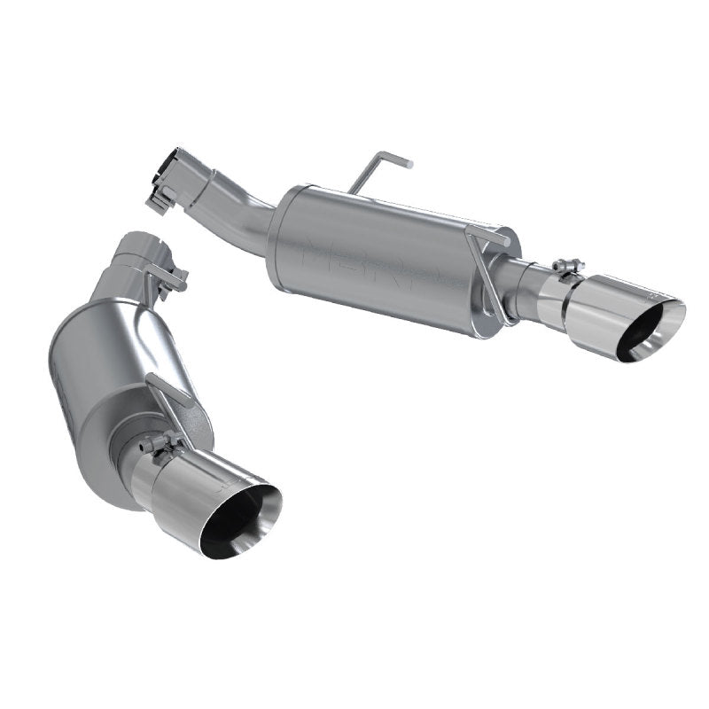 MBRP PS7200304 - MBRPS7200304 - MBRP 05-10 Ford Mustang GT 5.0/Shelby GT500 Dual Mufflers Axle Back Split Rear T304 - Shipped in Europe - Tuningsupply.com