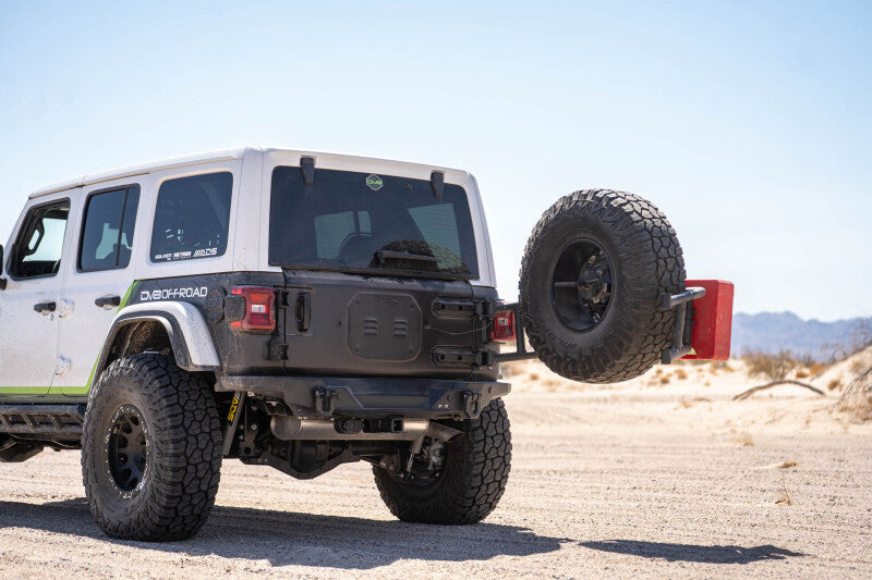 DV8 Offroad TCJL-14 - DVETCJL-14 - DV8 18-25 Jeep Wrangler JL Body Mounted Tire Carrier - Shipped in Europe - Tuningsupply.com