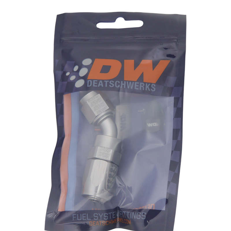 DeatschWerks 6-02-0802 - DWK6-02-0802 - DeatschWerks 6AN Female Swivel 45-Degree Hose End CPE - Shipped in Europe - Tuningsupply.com