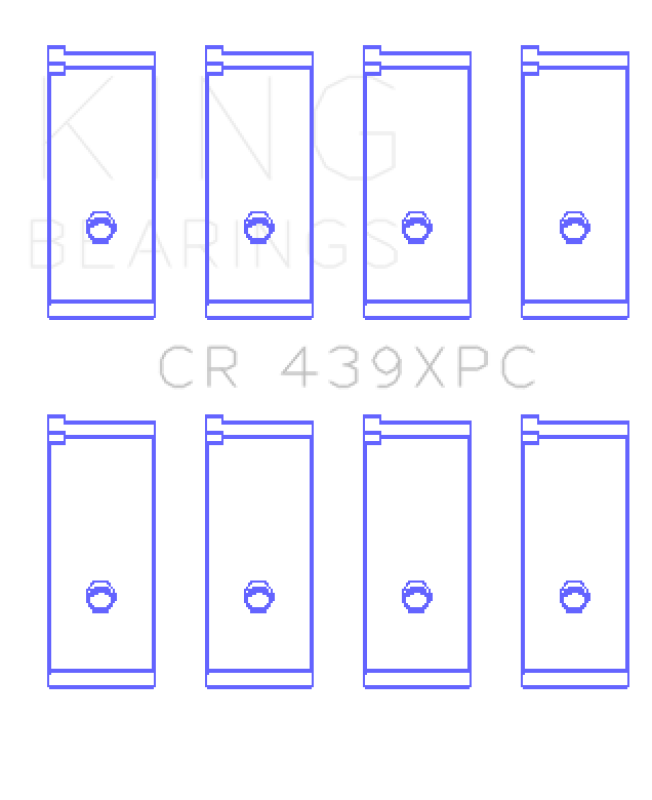 King Engine Bearings GCR439XPC - KINGCR439XPC - King Engine Bearings Honda B18A1/B18B1 pMaxKote Performance Rod Bearing Set - Shipped in Europe - Tuningsupply.com