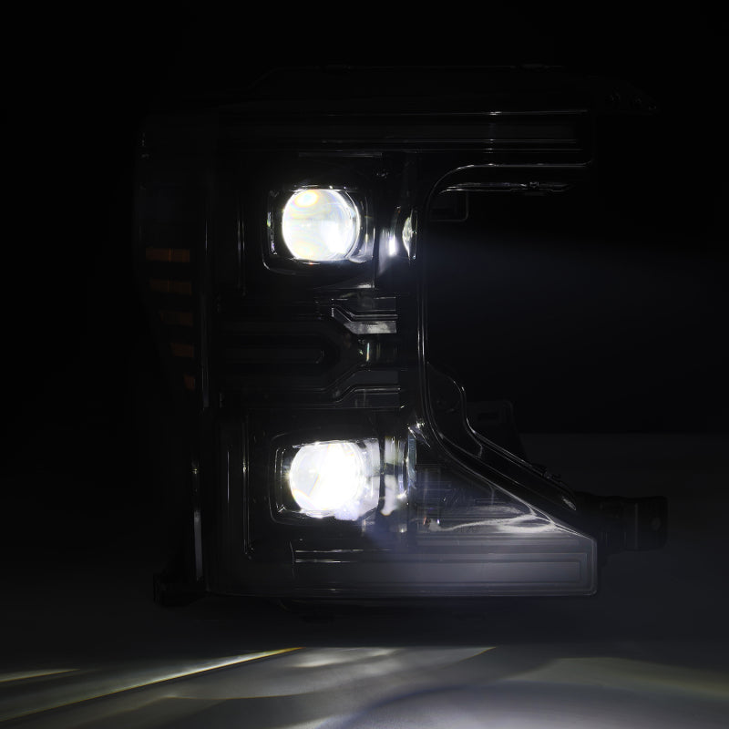 AlphaRex 880343 - ARX880343 - AlphaRex 20-22 Ford F-250/350/450 SD LUXX-Series LED Proj Headlights Alpha-Bk w/Acv Light SS & SBDRL - Shipped in Europe - Tuningsupply.com