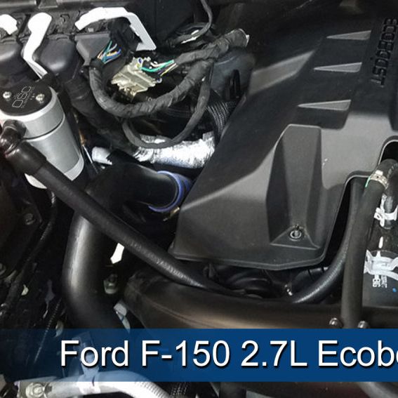 J&L 3016P-C - JLT3016P-C - J&L 2011-2025 Ford F-150 2.7L/3.5L/5.0L Passenger Side Oil Separator 3.0 - Clear Anodized - Shipped in Europe - Tuningsupply.com