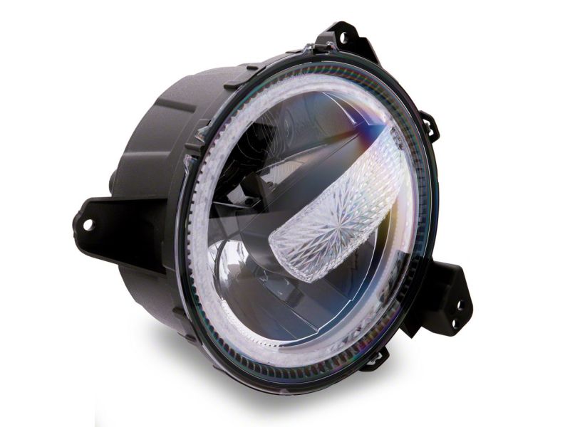 Raxiom J164371 - RAXJ164371 - Raxiom 18-23 Jeep Wrangler JL Axial Series 9-In LED Headlights- Black Housing (Clear Lens) - Shipped in Europe - Tuningsupply.com