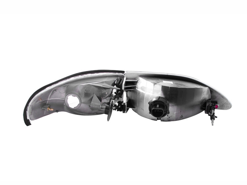 ANZO 121262 - ANZ121262 - ANZO 1994-1998 Ford Mustang Crystal Headlights Chrome - Shipped in Europe - Tuningsupply.com
