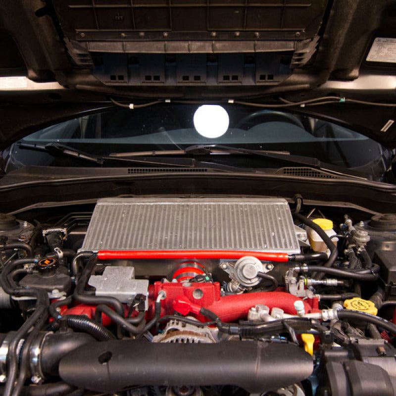 Mishimoto MMTMIC-STI-08BKBK - MISMMTMIC-STI-08BKBK - Mishimoto Subaru 08-15 WRX STi Top-Mount Intercooler Kit - Powder Coated Black & Black Hoses - Shipped in Europe - Tuningsupply.com