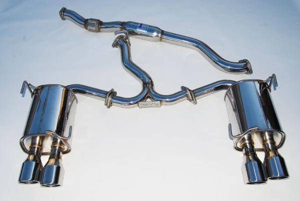 Invidia - INVHS11STIG3S - Invidia 11+ STI/WRX Sedan Only 76mm Q300 Stainless Steel Tip Cat-back Exhaust - Shipped in Europe - Tuningsupply.com