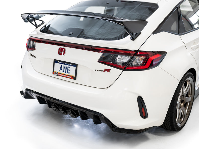 AWE Tuning 3020-53287 - AWE3020-53287 - AWE Tuning 2023 Honda Civic Type R FL5 Track Edition Exhaust w/ Triple Diamond Black Tips - Shipped in Europe - Tuningsupply.com