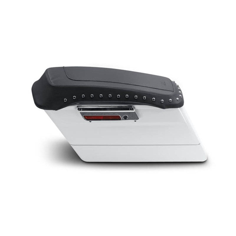 Mustang Motorcycle 77605 - MMP77605 - Mustang 80-07 Harley Early FL Touring Saddlebag Lid Covers w/Studs- Black - Shipped in Europe - Tuningsupply.com
