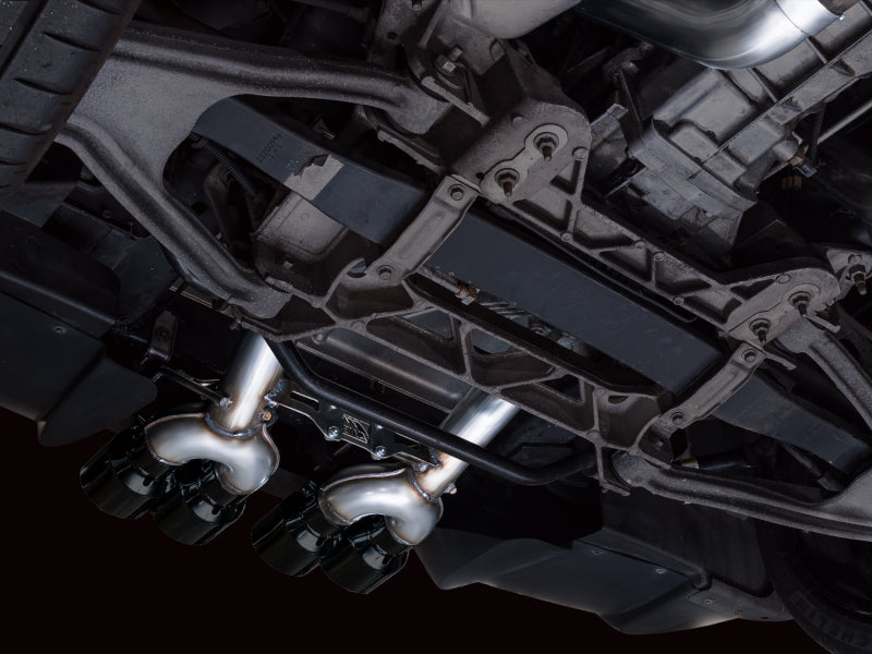 AWE Tuning 3020-43606 - AWE3020-43606 - AWE Tuning C6 Chevrolet Corvette Z06/ZR1 Track Edition Axle-Back Exhaust w/ Diamond Black Tips - Shipped in Europe - Tuningsupply.com