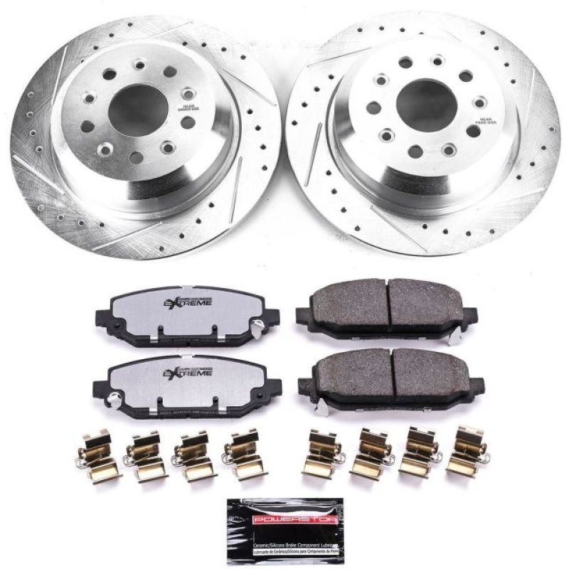 PowerStop K7942-36 - PSBK7942-36 - Power Stop 18-19 Jeep Wrangler Rear Z36 Truck & Tow Brake Kit - Shipped in Europe - Tuningsupply.com