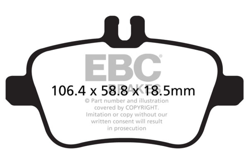 EBC UD1646 - EBCUD1646 - EBC 13+ Mercedes-Benz CLA250 2.0 Turbo Ultimax2 Rear Brake Pads - Shipped in Europe - Tuningsupply.com