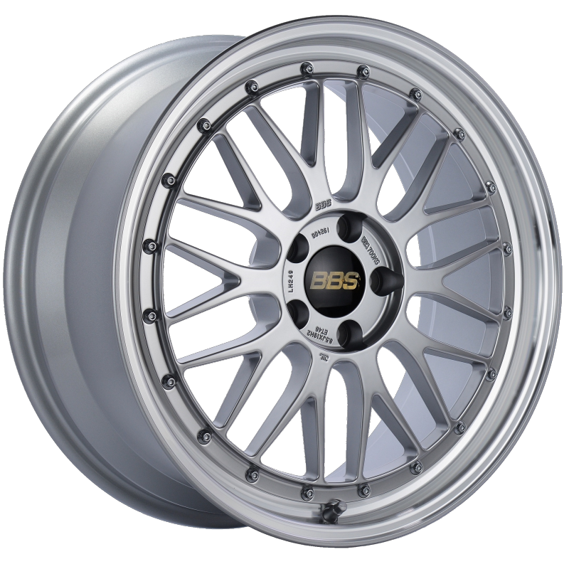BBS LM249DSPK - BBSLM249DSPK - BBS LM 19x8.5 5x112 ET48 Diamond Silver Center Diamond Cut Lip Wheel -82mm PFS/Clip Required - Shipped in Europe - Tuningsupply.com